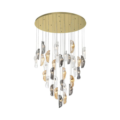 Sorrento Grand Chandelier in Plated Brushed Gold/Mixed (32-Light).