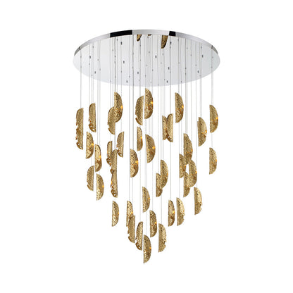 Sorrento Grand Chandelier in Chrome/Copper (45-Light).