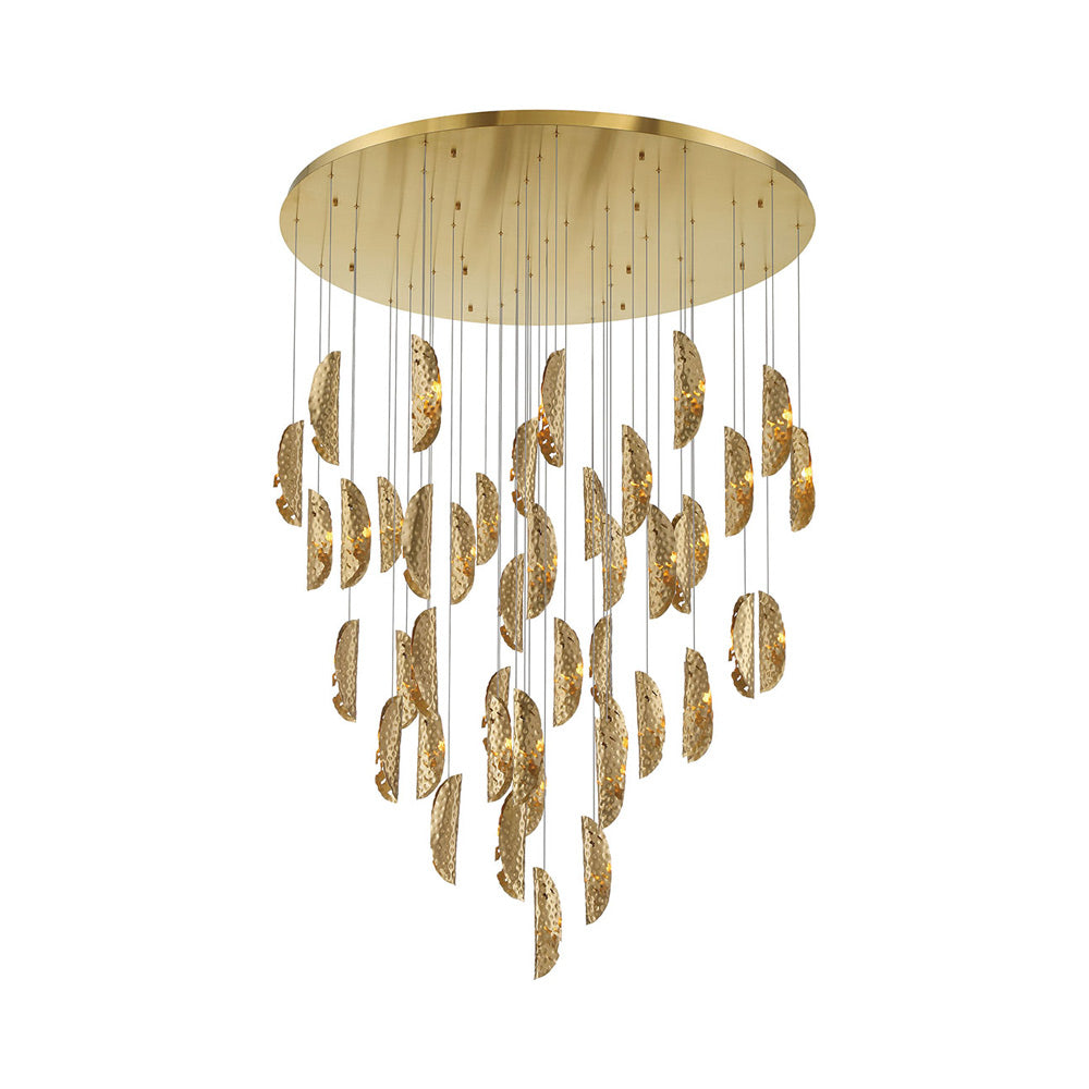 Sorrento Grand Chandelier in Plated Brushed Gold/Copper (45-Light).