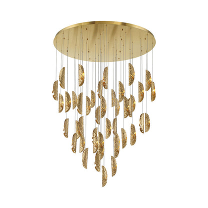 Sorrento Grand Chandelier in Plated Brushed Gold/Copper (45-Light).