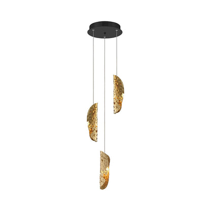 Sorrento Multi Light Pendant Light in Matte Black/Copper.