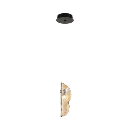 Sorrento Pendant Light in Black/Amber.