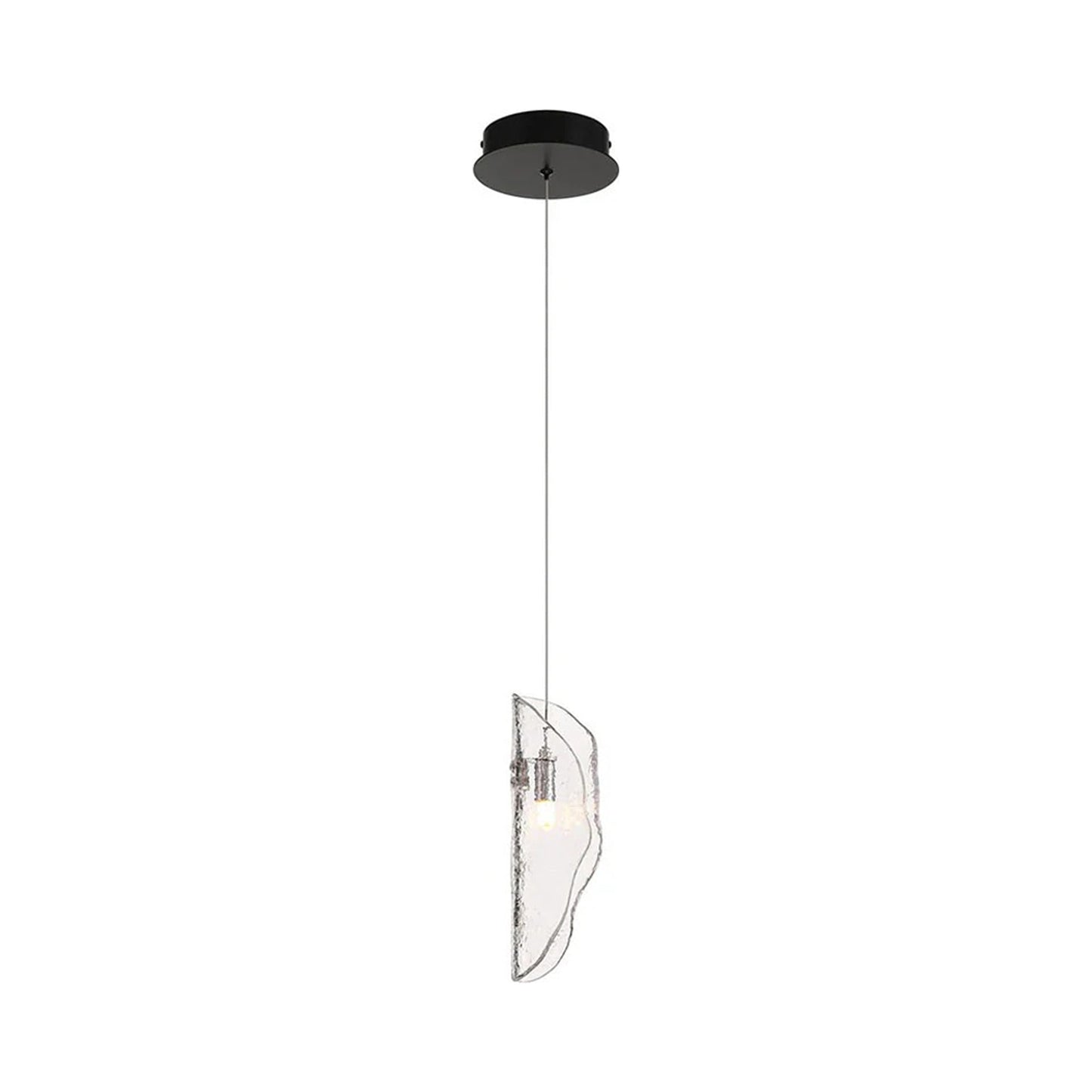Sorrento Pendant Light in Black/Clear.