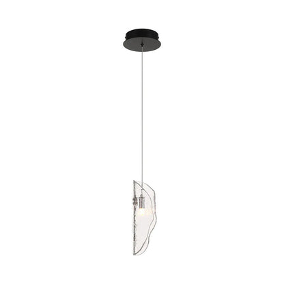 Sorrento Pendant Light in Black/Clear.