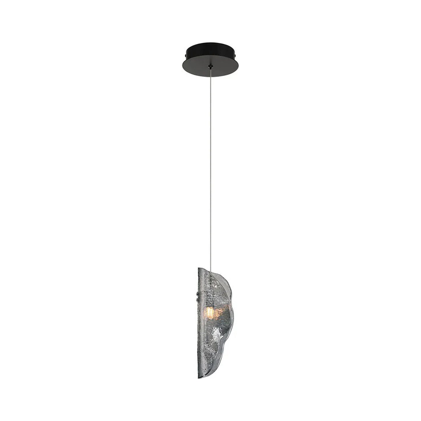 Sorrento Pendant Light in Black/Smoke.