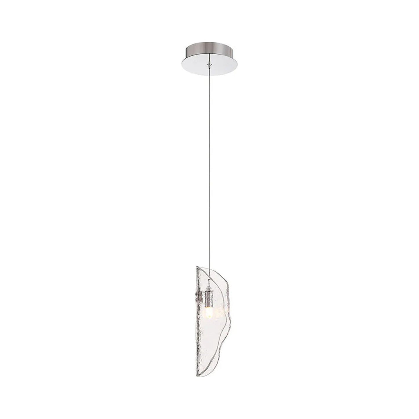 Sorrento Pendant Light in Chrome/Clear.