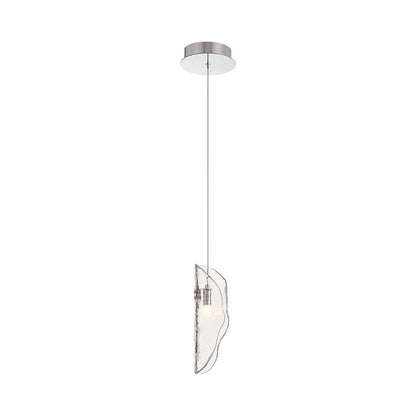 Sorrento Pendant Light in Chrome/Clear.