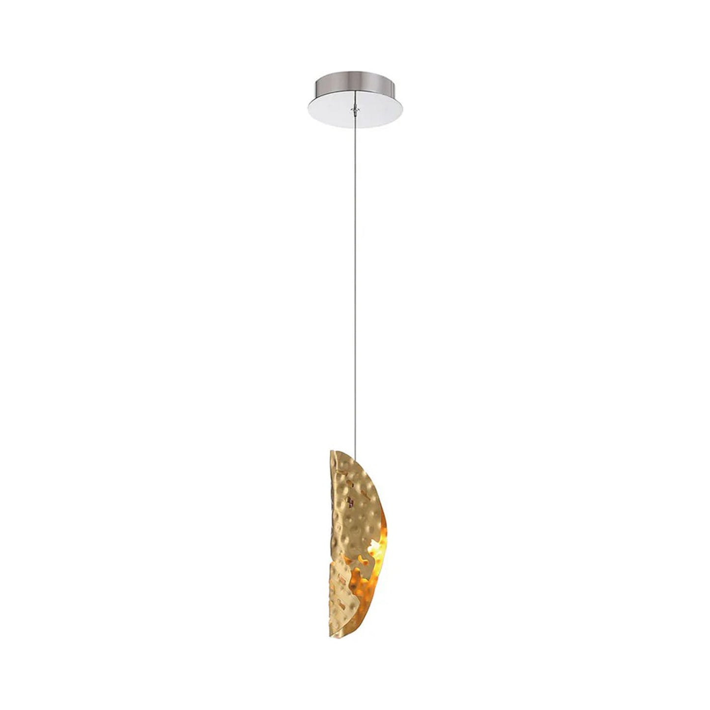Sorrento Pendant Light in Chrome/Copper.