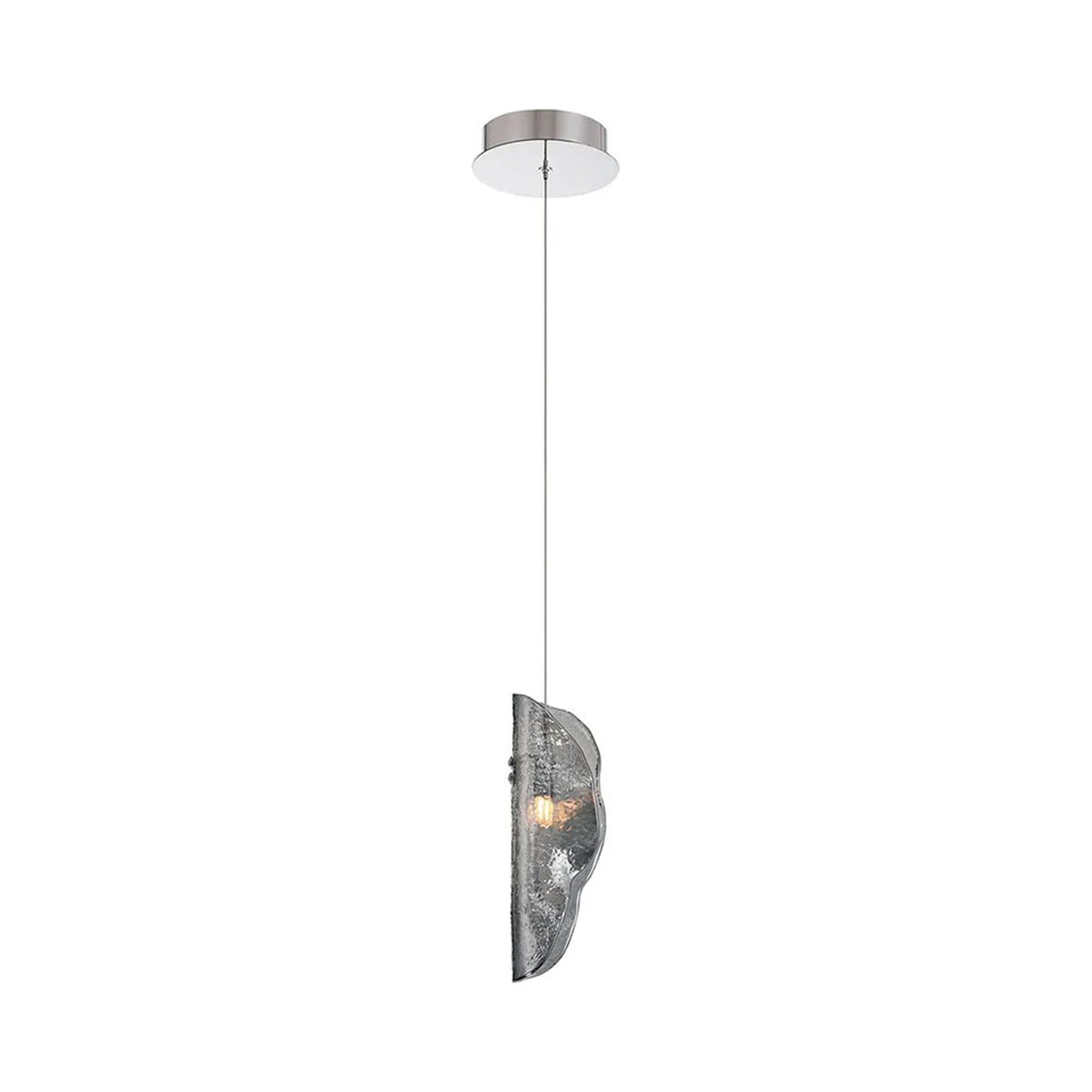 Sorrento Pendant Light in Chrome/Smoke.