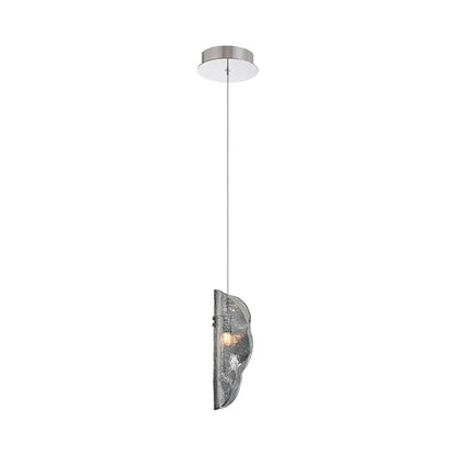 Sorrento Pendant Light in Chrome/Smoke.