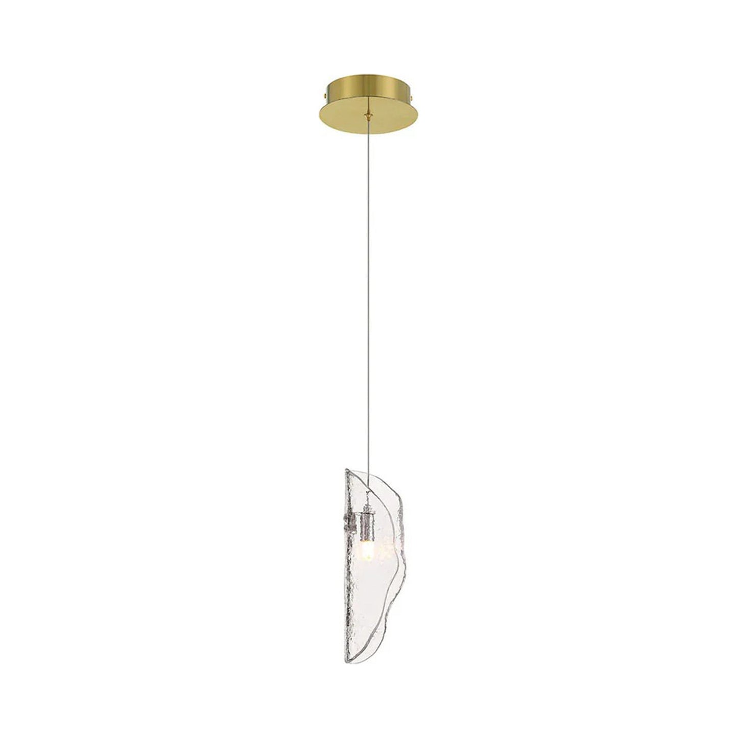 Sorrento Pendant Light in Gold/Clear.