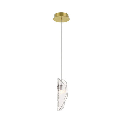 Sorrento Pendant Light in Gold/Clear.