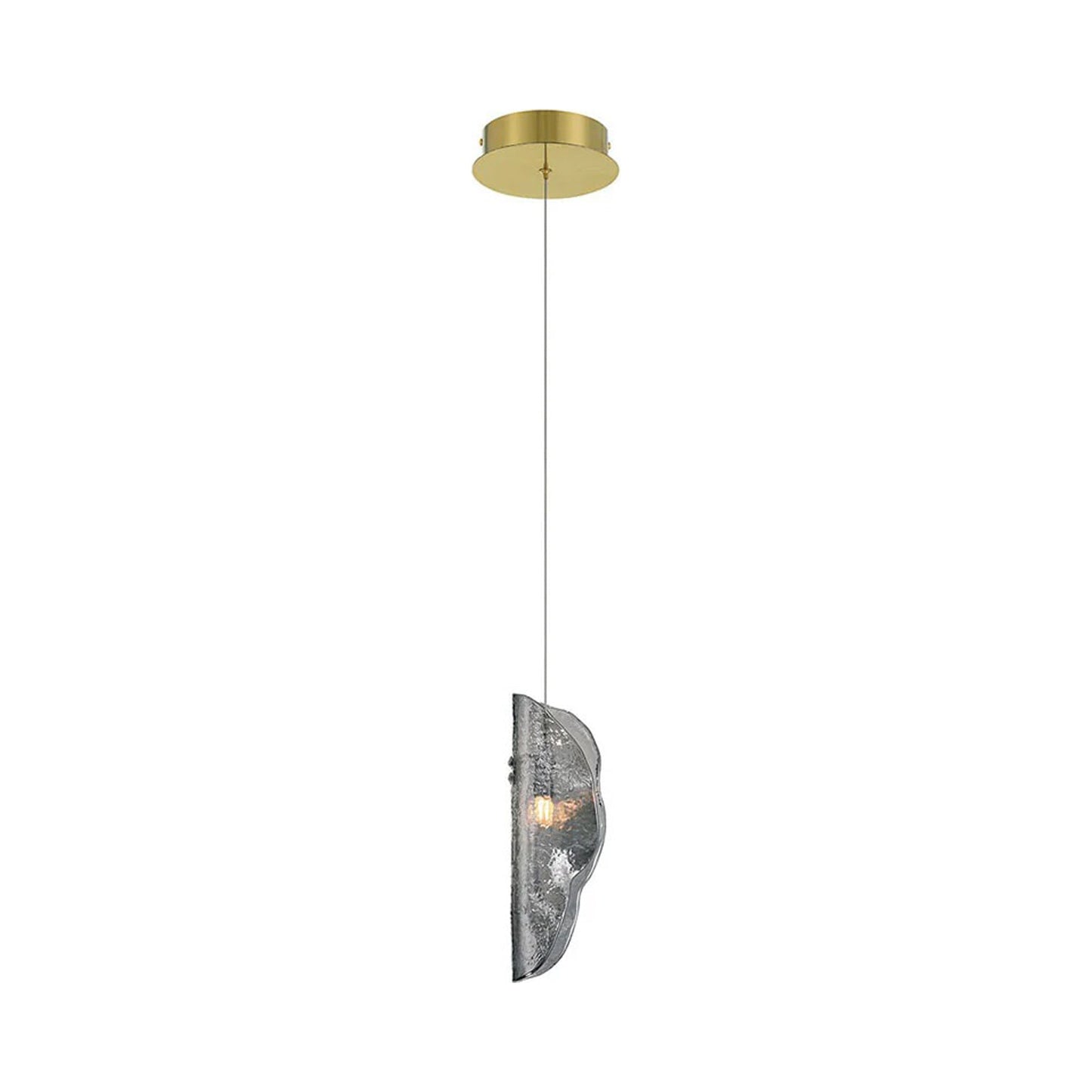 Sorrento Pendant Light in Gold/Smoke.