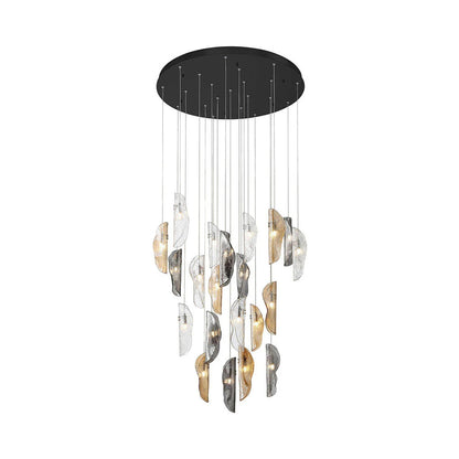 Sorrento Round Chandelier in Black/Mixed (21-Light).