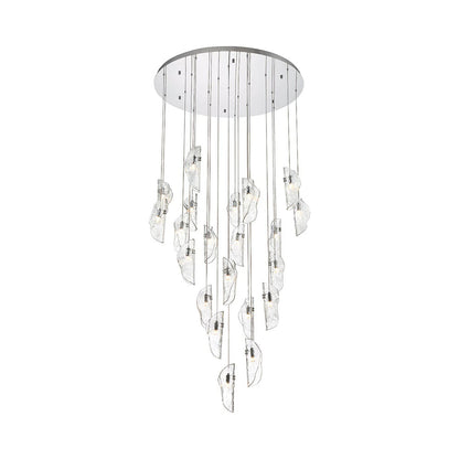 Sorrento Round Chandelier in Chrome/Clear (21-Light).
