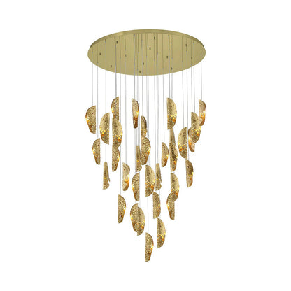 Sorrento Round Chandelier in Gold/Copper (21-Light).