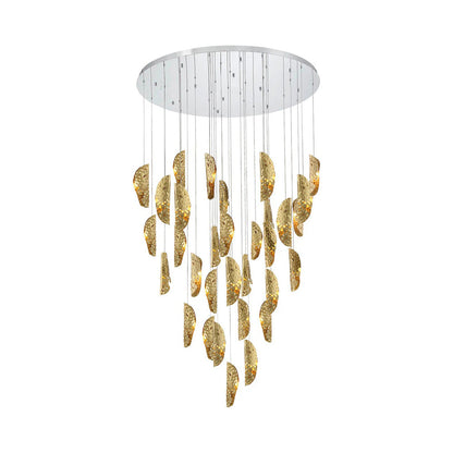 Sorrento Round Chandelier in Chrome/Copper (32-Light).