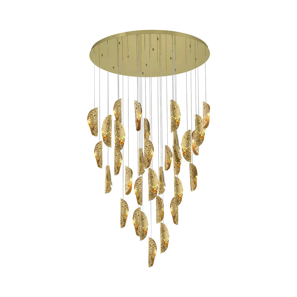 Sorrento Round Chandelier in Gold/Copper (32-Light).