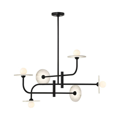 Teramo Chandelier in Matte Black (6-Light).