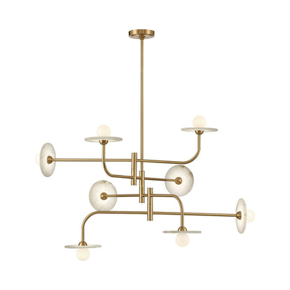 Teramo Chandelier in Brushed Brass (8-Light).