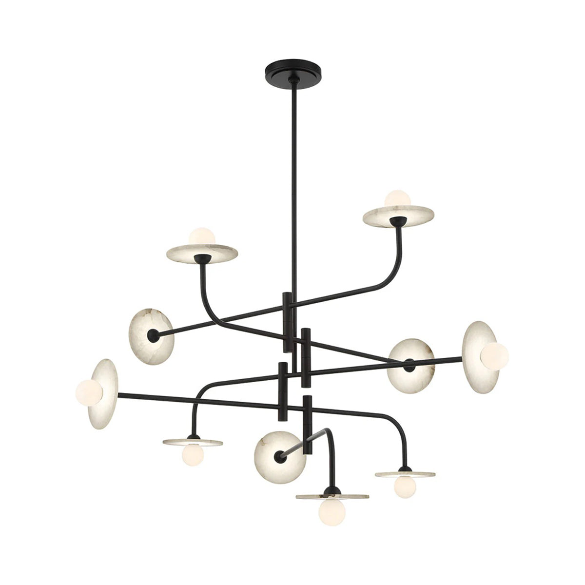 Teramo Chandelier in Matte Black (10-Light).