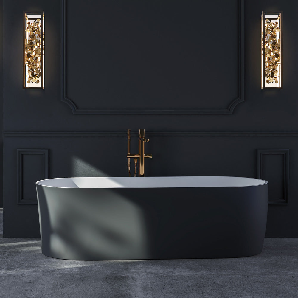 Terlizzi LED Bath Vanity Light in bathroom.