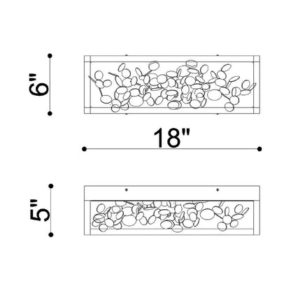 Terlizzi LED Bath Vanity Light - line drawing.