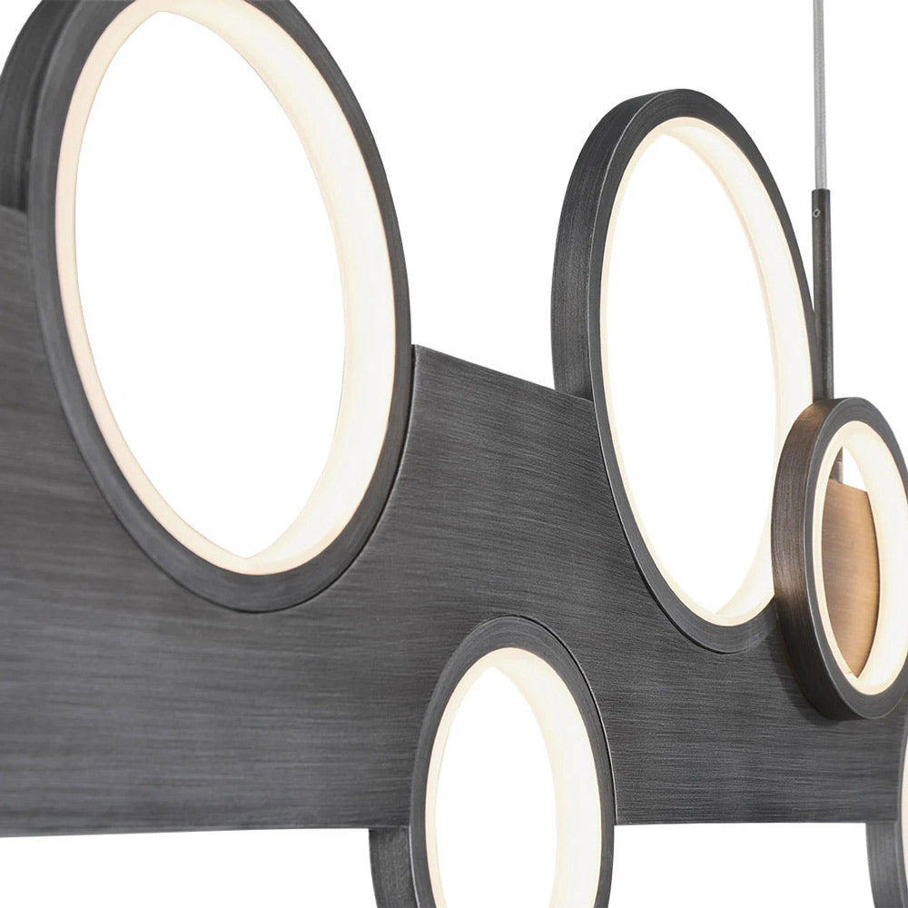 Torino Linear LED Chandelier in Detail.