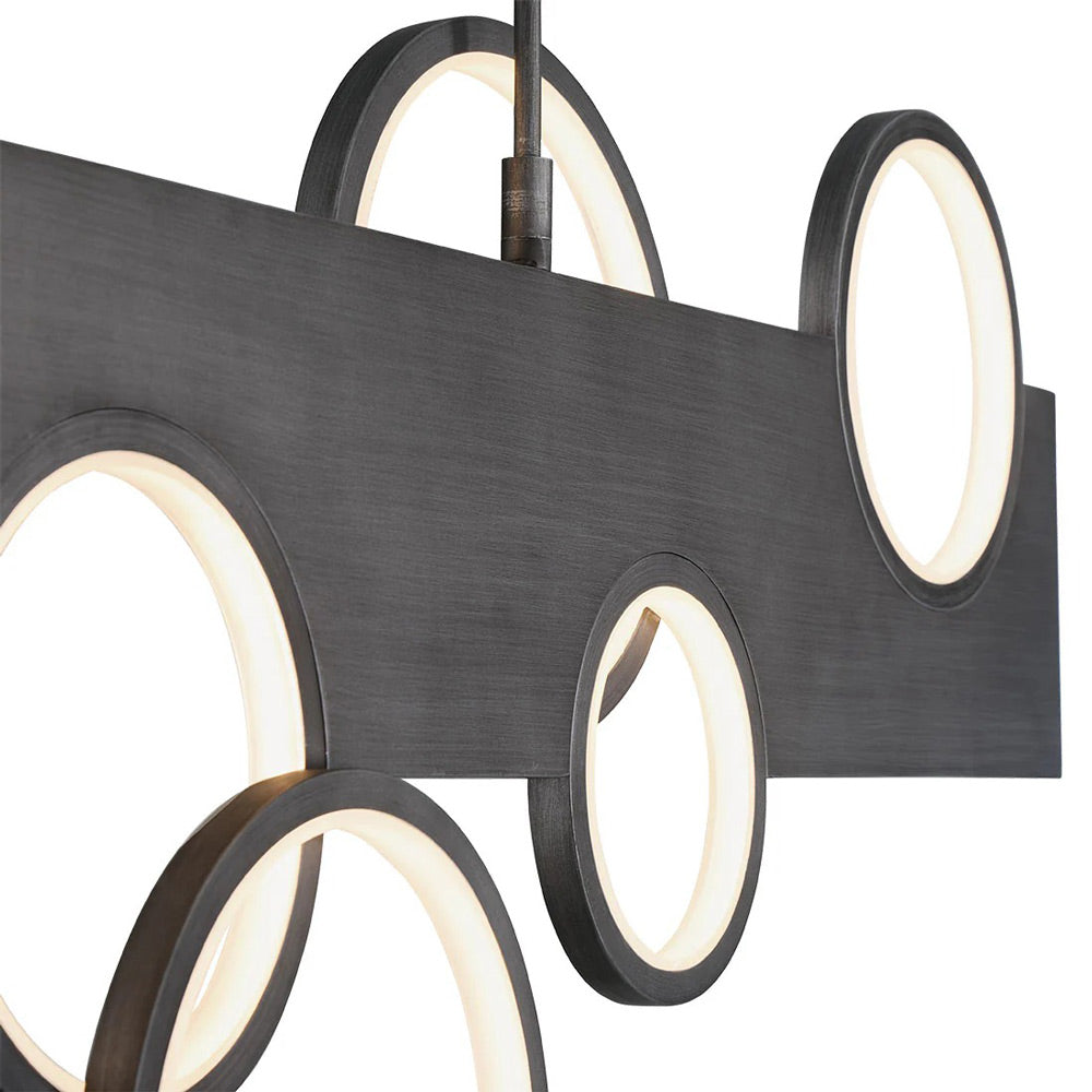 Torino Linear LED Chandelier in Detail.