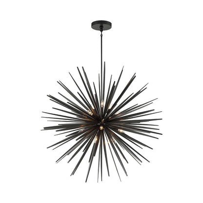 Trapani Chandelier in Metallic Black (14-Light).