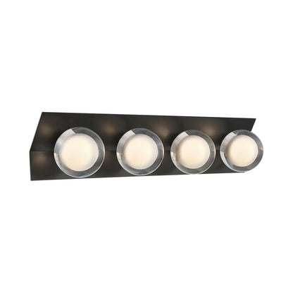 Vinci LED Bath Vanity Light in Metallic Black (4-Light).