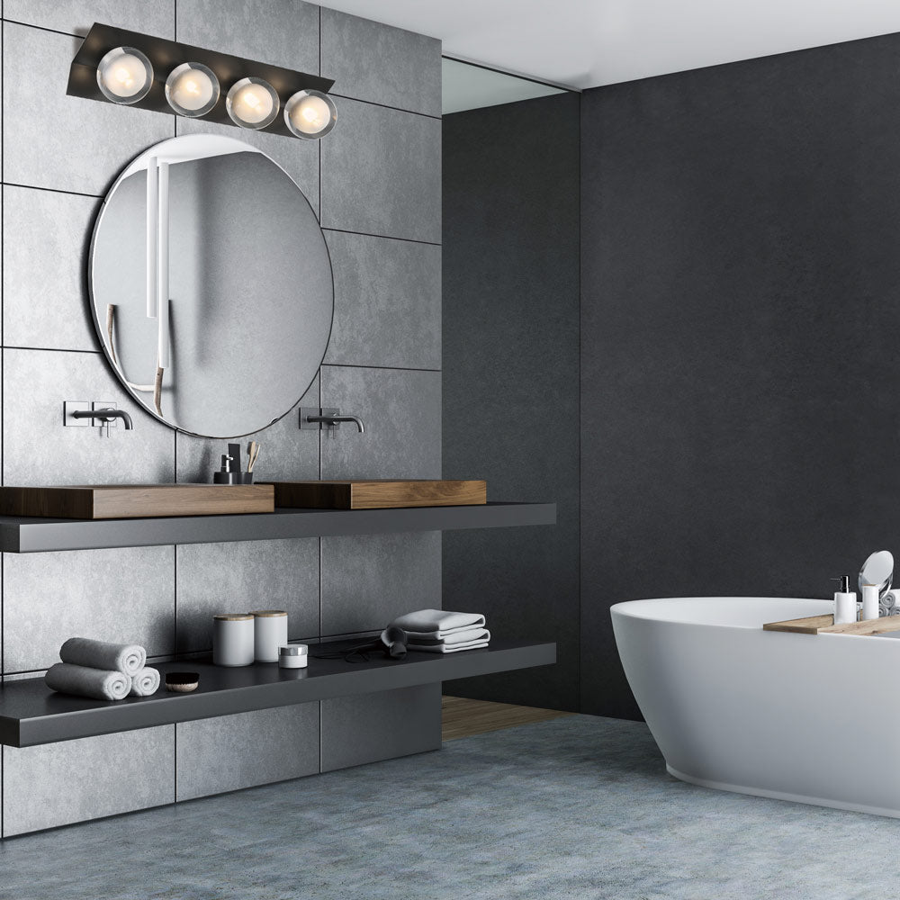 Vinci LED Bath Vanity Light in bathroom.