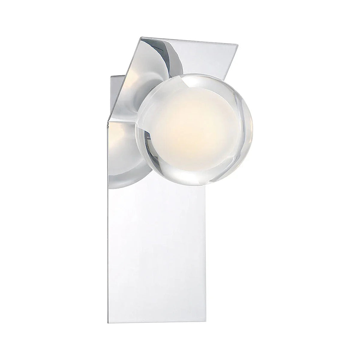 Vinci Vertical LED Wall Light in Chrome.