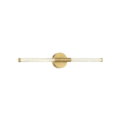 Volterra LED Bath Vanity Light in Brushed Gold (28-Inch).