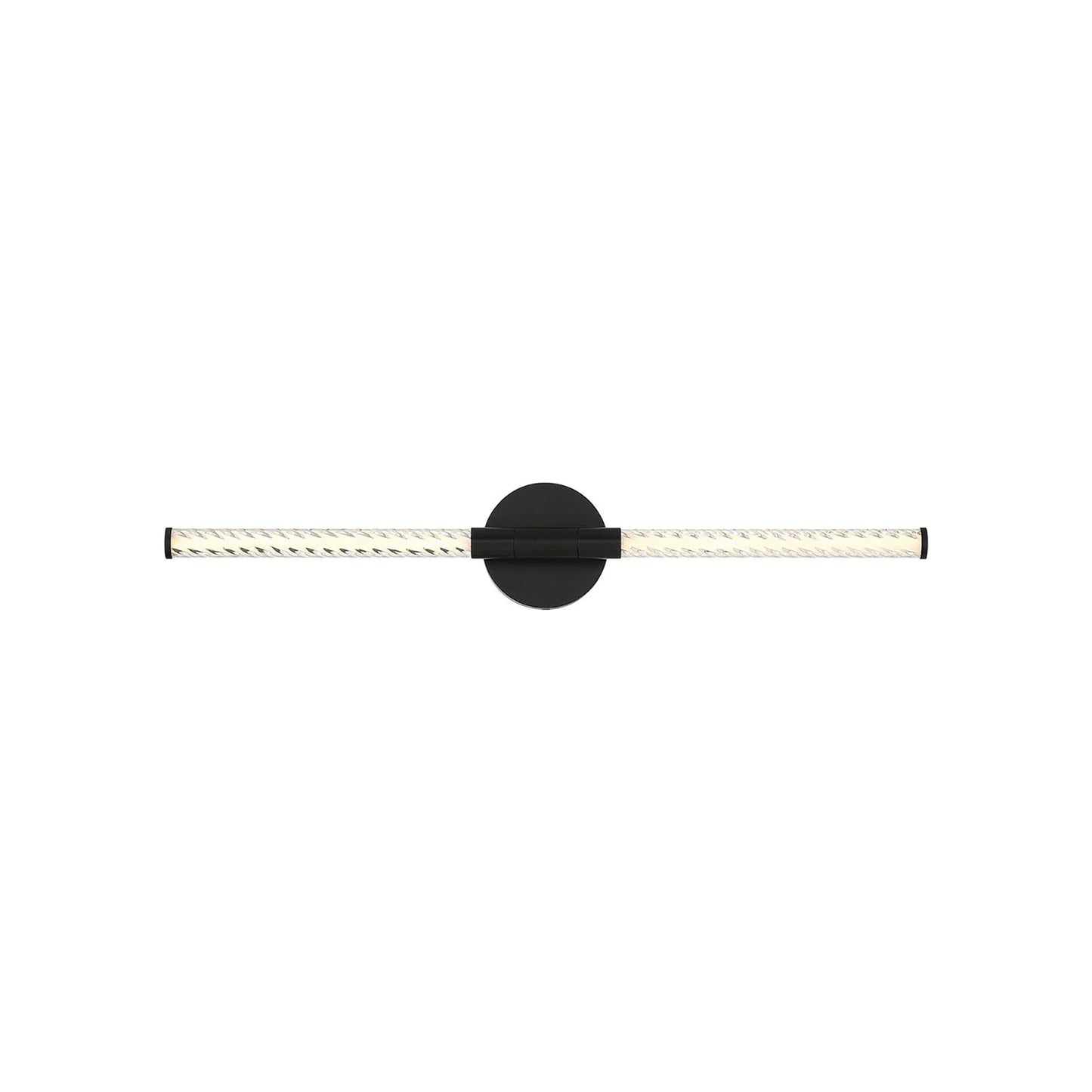 Volterra LED Bath Vanity Light in Matte Black (28-Inch).