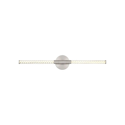 Volterra LED Bath Vanity Light in Satin Nickel (28-Inch).