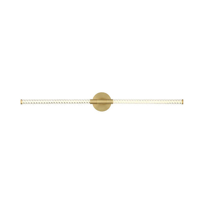 Volterra LED Bath Vanity Light in Brushed Gold (38.75-Inch).