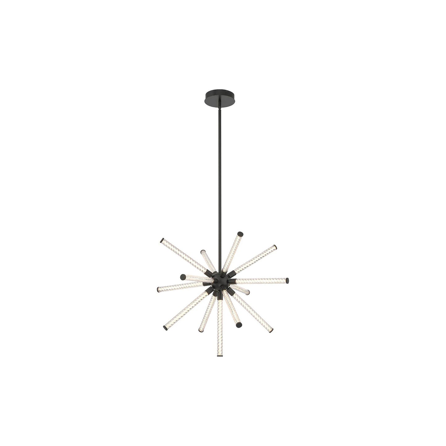 Volterra LED Chandelier in Matte Black (Small).