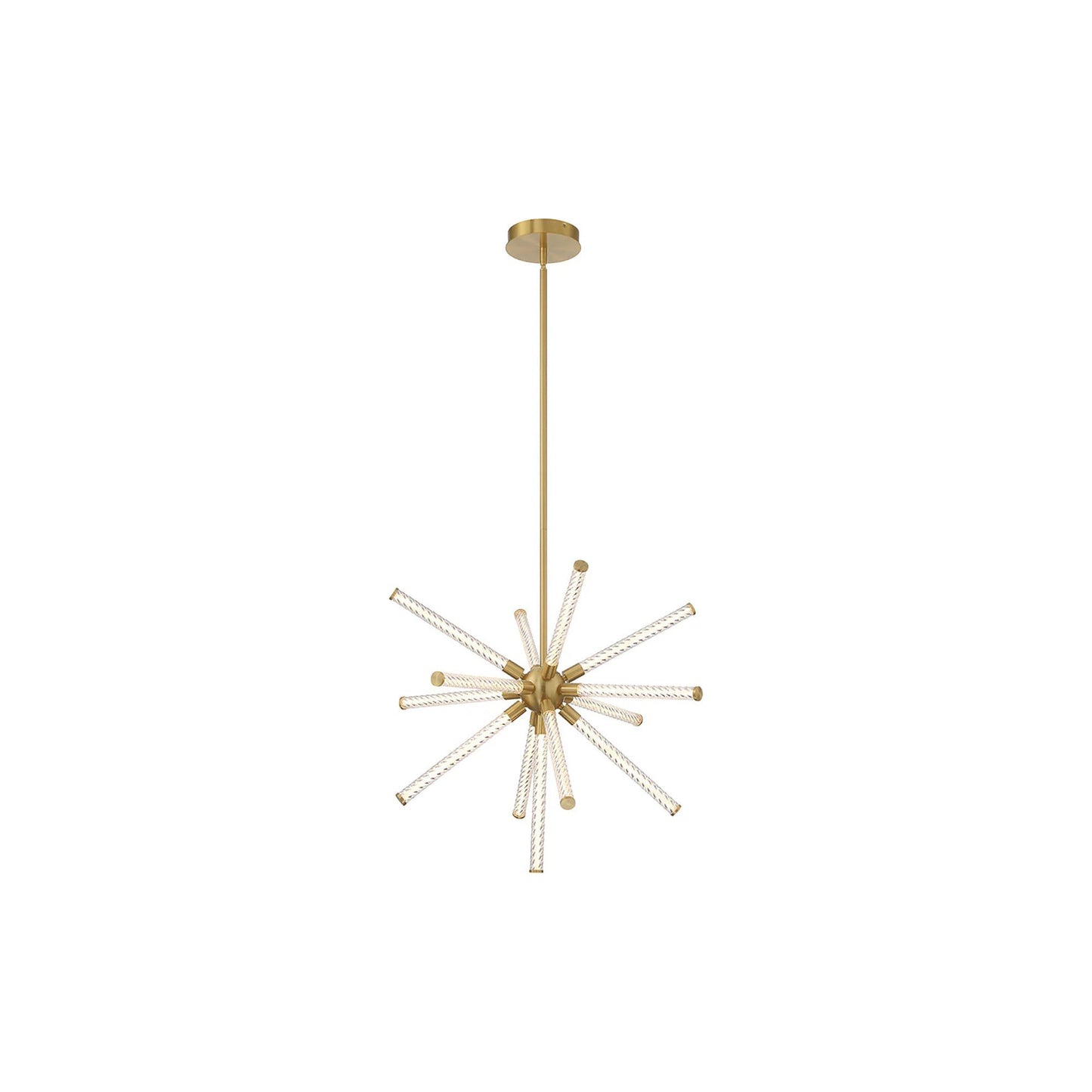 Volterra LED Chandelier in Plated Brushed Gold (Small).