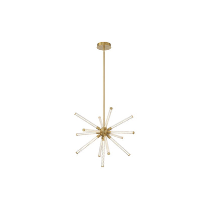 Volterra LED Chandelier in Plated Brushed Gold (Small).