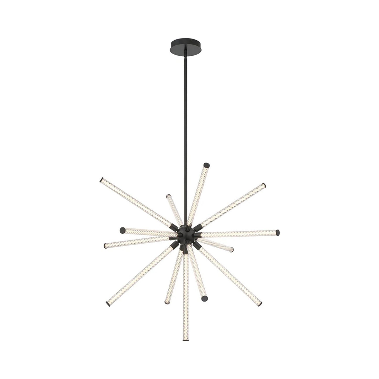 Volterra LED Chandelier in Matte Black (Large).