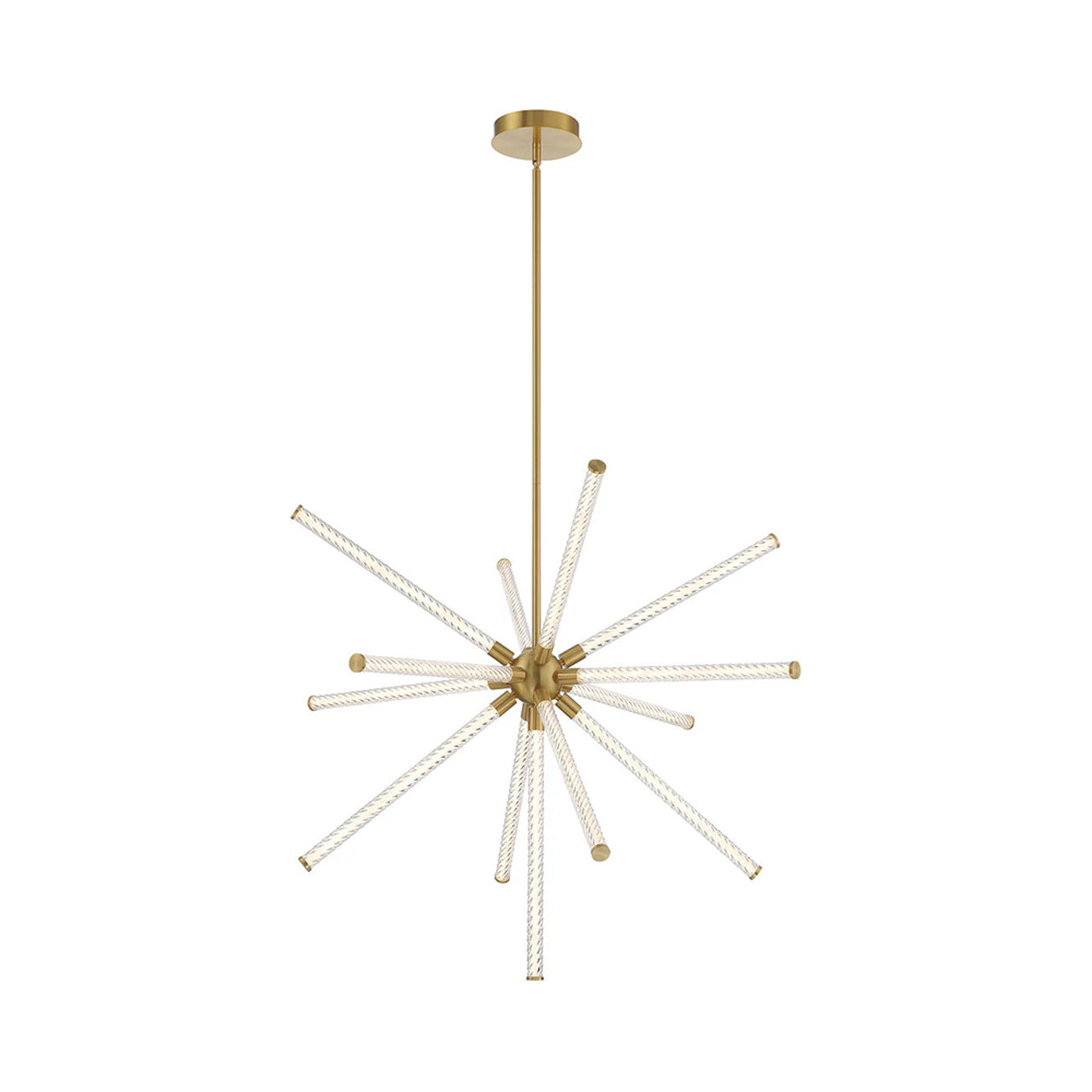 Volterra LED Chandelier in Plated Brushed Gold (Large).