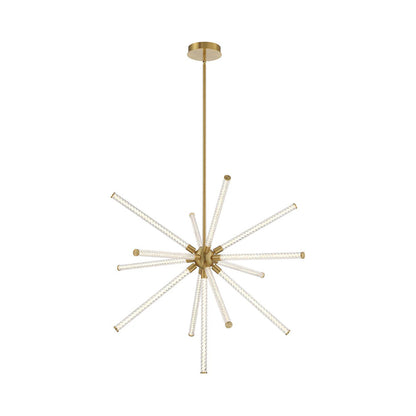 Volterra LED Chandelier in Plated Brushed Gold (Large).