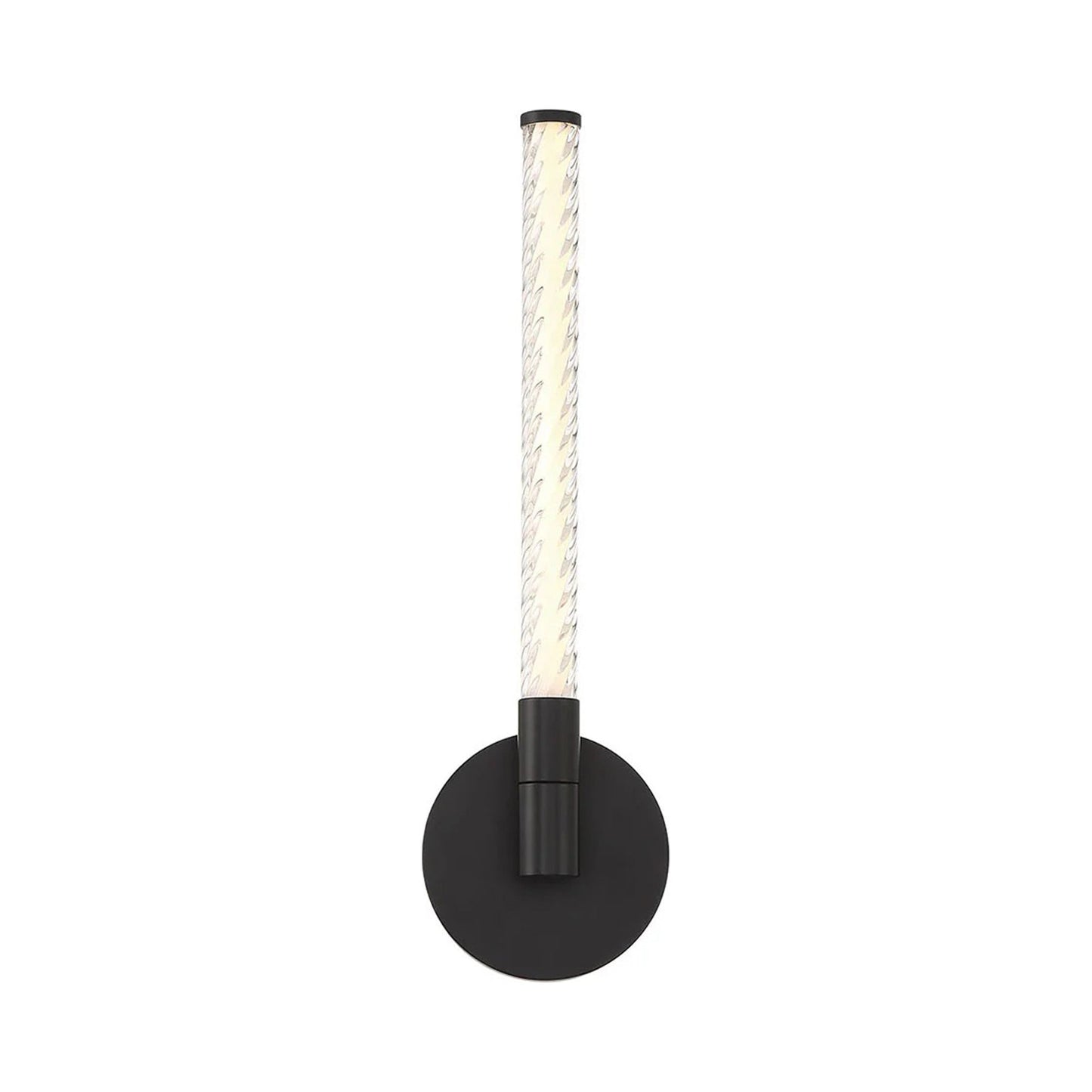 Volterra LED Bath Wall Light in Matte Black.