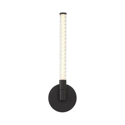 Volterra LED Bath Wall Light in Matte Black.