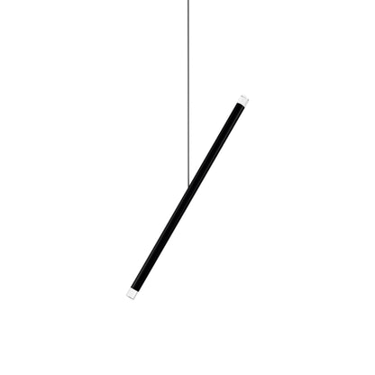 A-Tube Nano Duo LED Pendant Light in Matte Black.