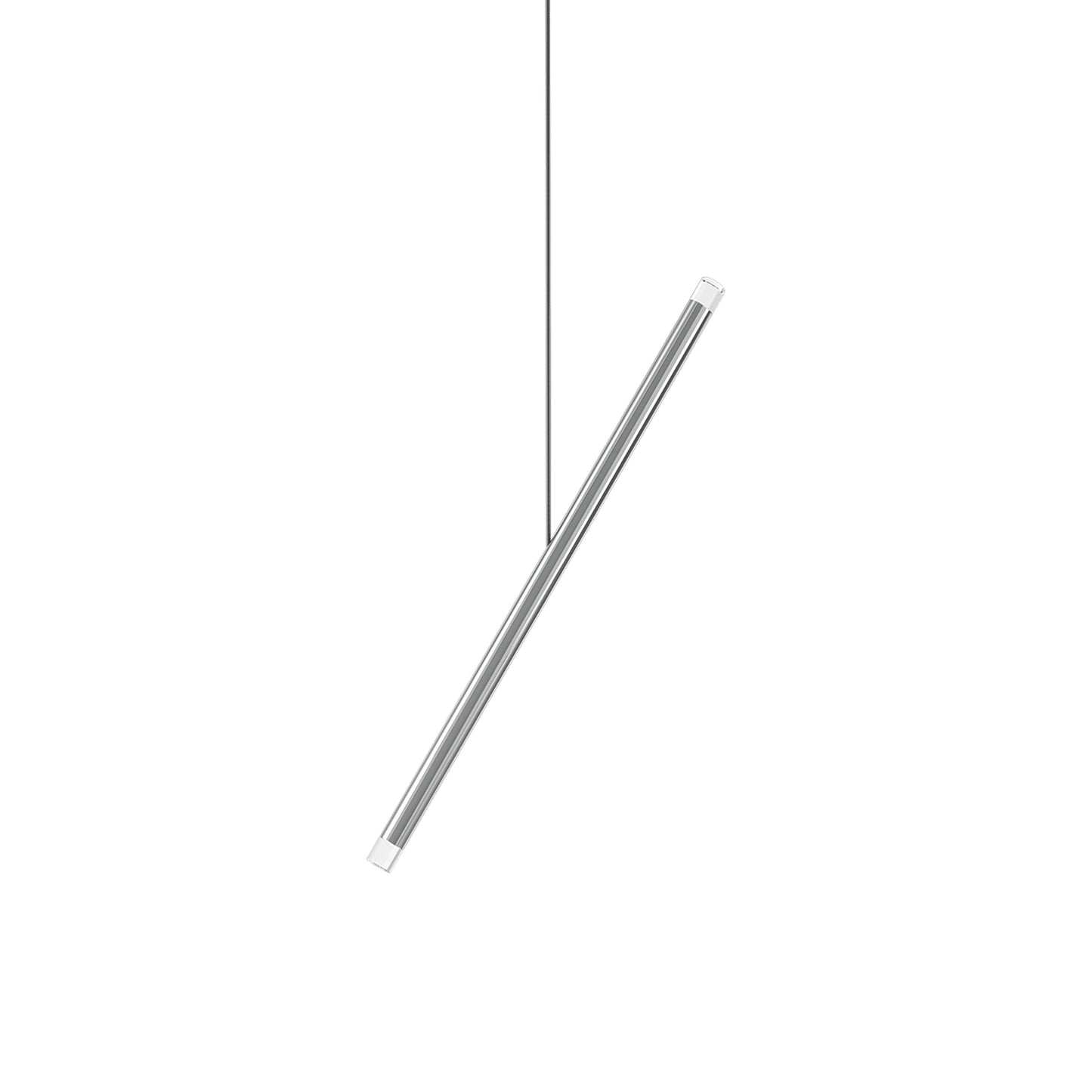 A-Tube Nano Duo LED Pendant Light in Chrome.