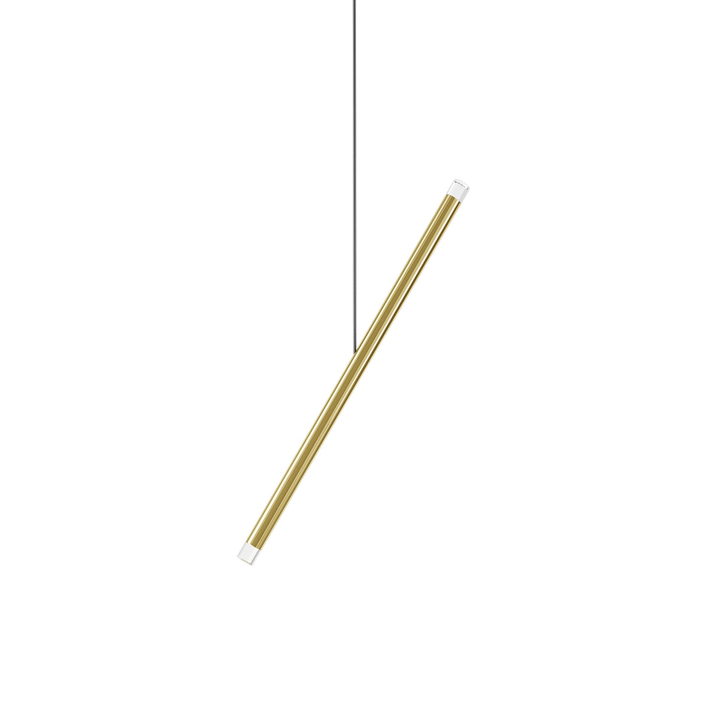 A-Tube Nano Duo LED Pendant Light in Gold.