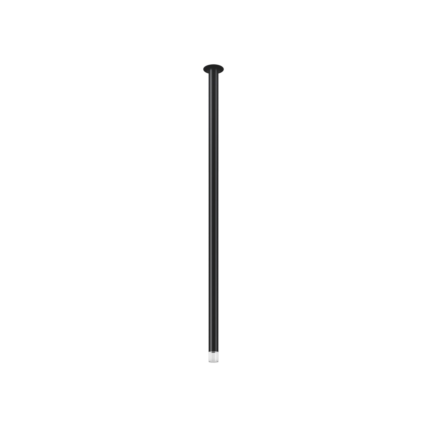 A-Tube Nano Swing LED Flush Mount Ceiling Light in Matte Black (Medium).