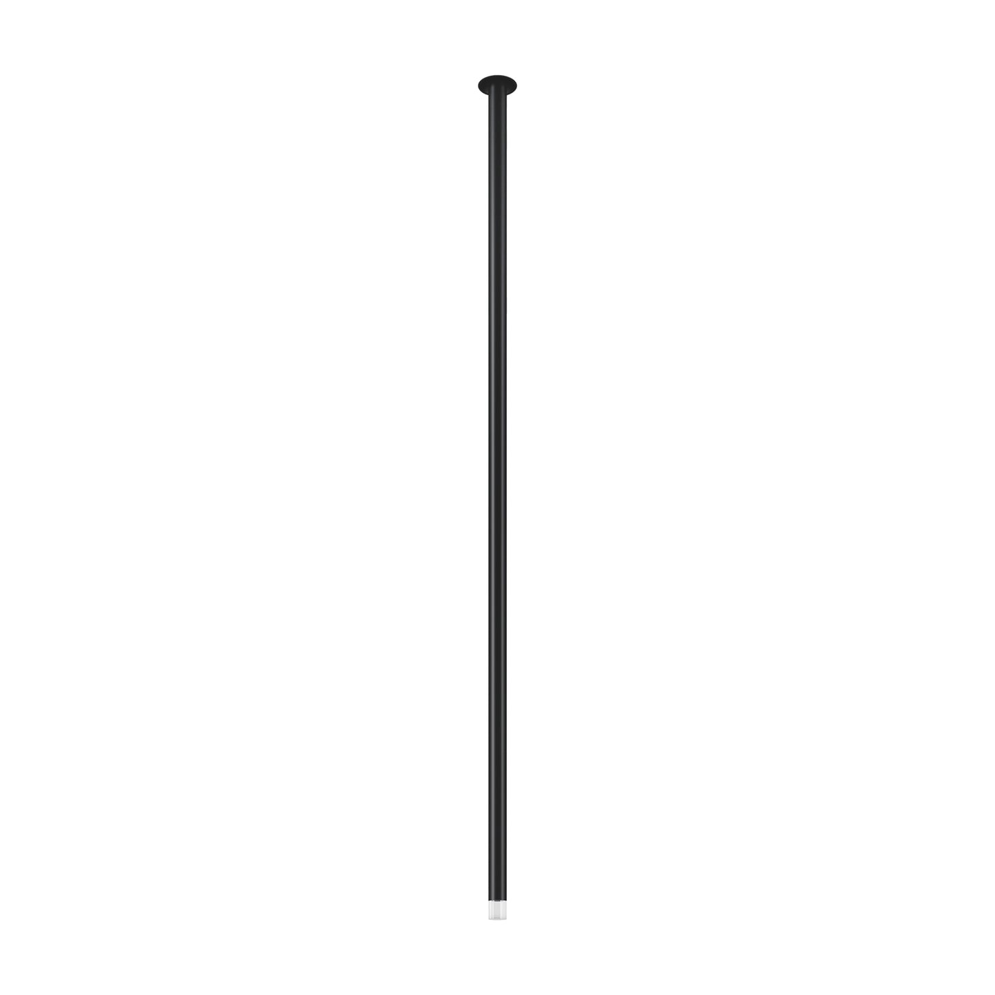 A-Tube Nano Swing LED Flush Mount Ceiling Light in Matte Black (Large).